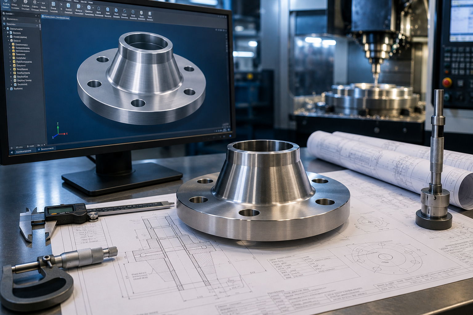 Design & Construction of Flat Face Weld Neck Flanges