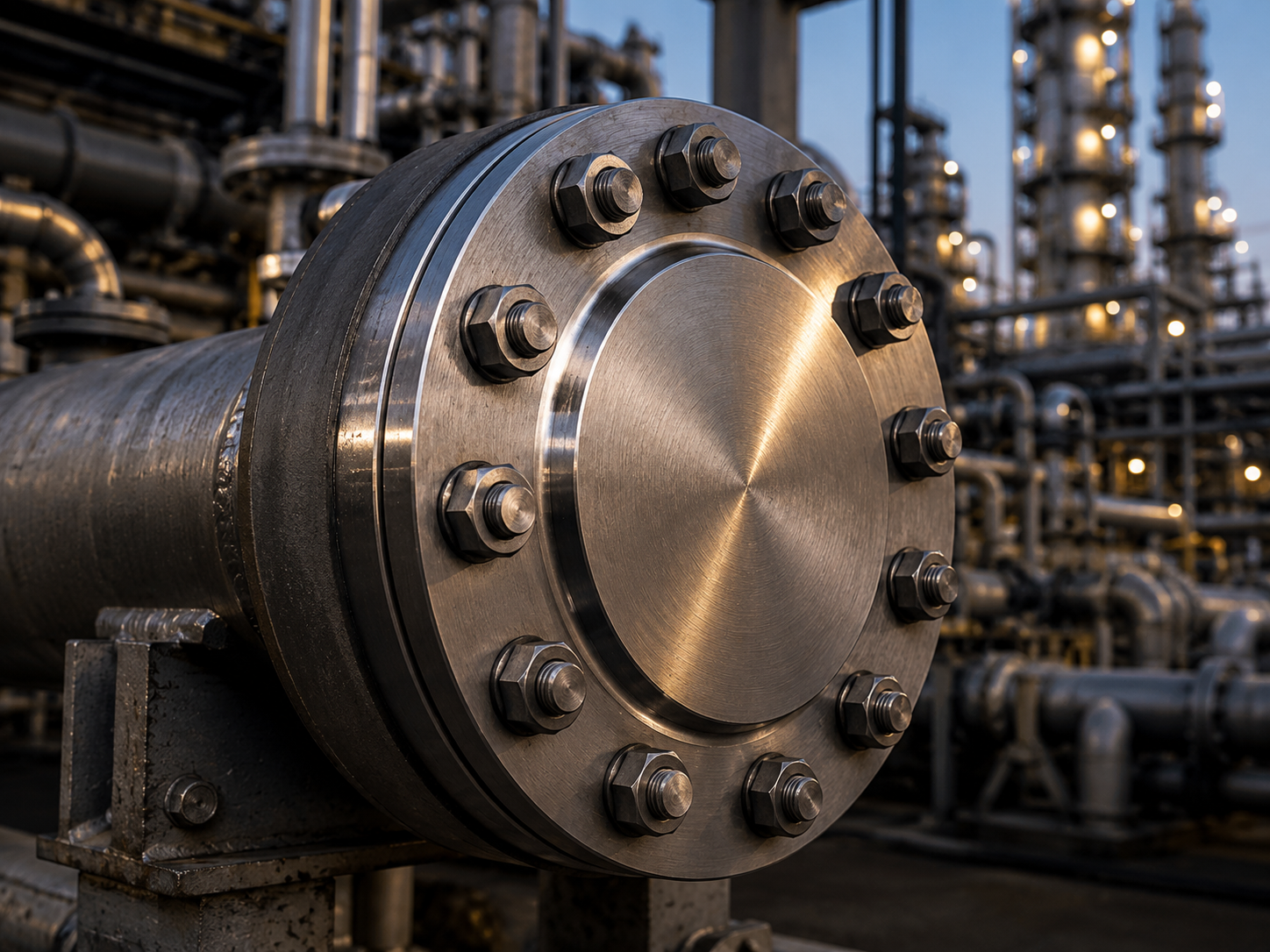 Raised Face Blind Flange Industrial Pipeline