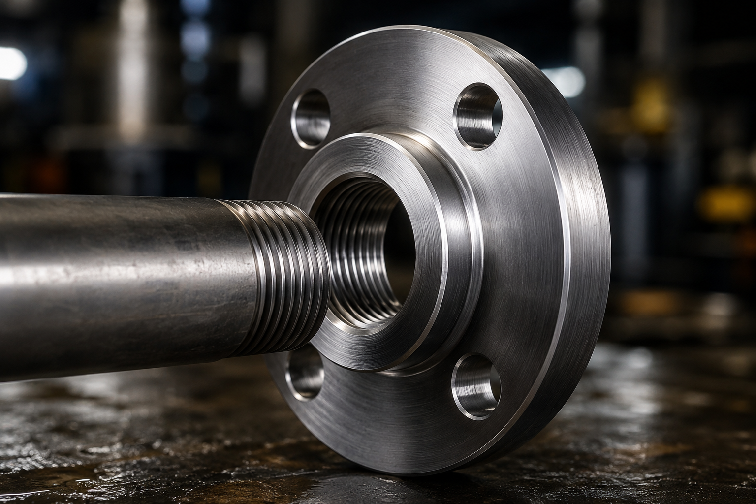 Raised Face Threaded Flange Industrial Piping