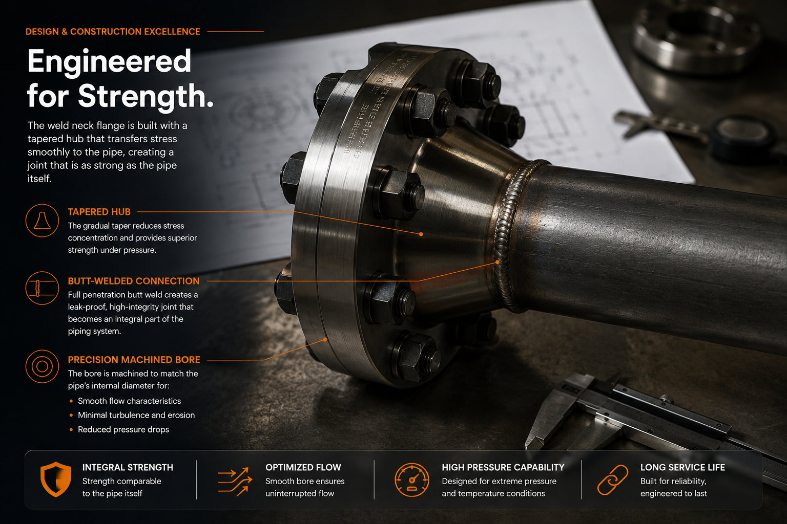 Design & Construction Excellence of Weld Neck Flange